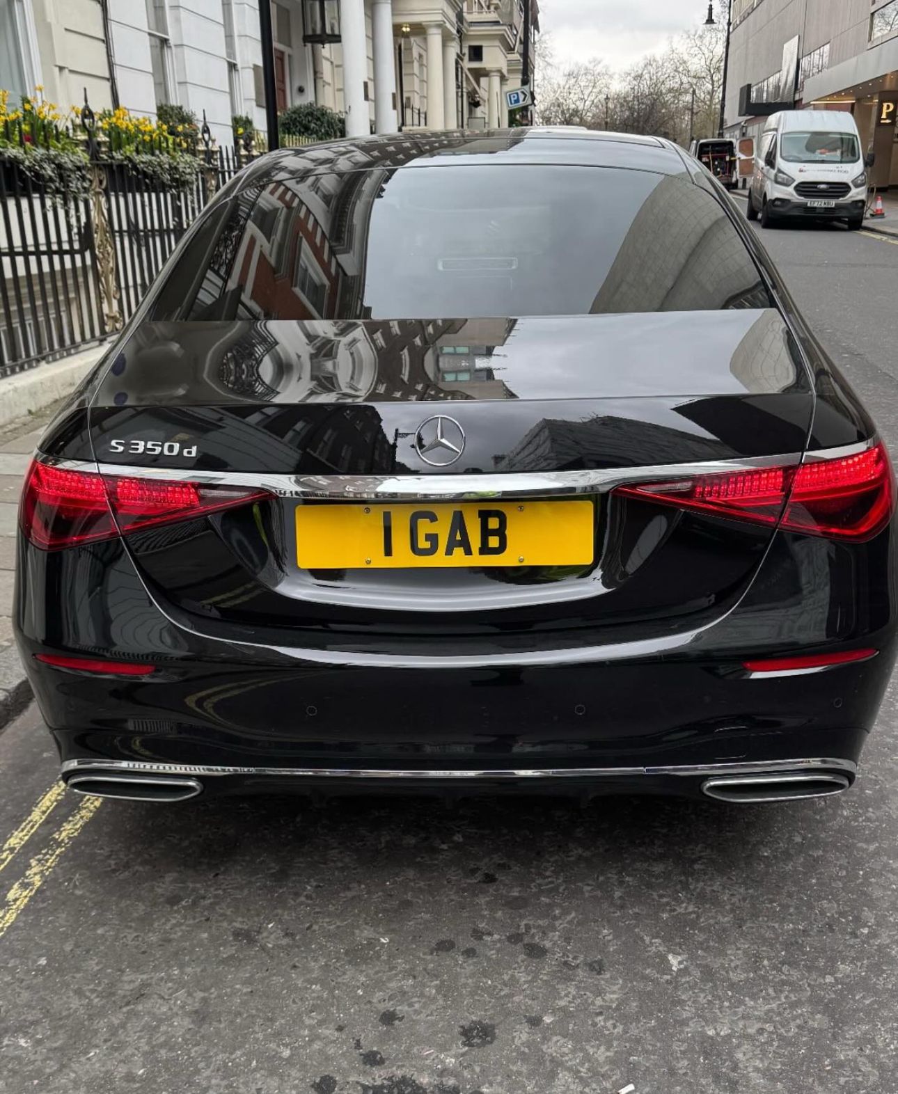 Embassy Diplomatic Flag UK Number Plate of Gabon - 1 GAB